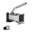 Manual potato slicer with stainless steel blades and suction cups