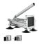 Manual potato slicer with stainless steel blades and suction cups