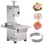 Commercial electric meat band saw, 2200 W, stainless steel