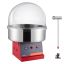 Electric cotton candy maker, 1000 W, red, stainless steel bowl