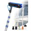 Water supply wand set, 3.6 m with brush and 20 m hose, for cleaning solar panels