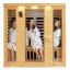 Drewniana sauna na podczerwień dla 3-4 osób z Bluetooth i chromoterapią