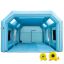 Kabina lakiernicza samochodowa dmuchana, 8,5x4,6x3 m, system filtracyjny, 2 dmuchawy