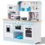 Wooden toy kitchen for children with lights and sounds, white