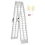 Aluminum loading ramp, 600 lbs, with handles, universal