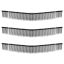 Lawn sweeper brush replacements VEVOR 919-003B, 3 pcs, Black, 75.5 × 10.5 cm