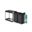 Kosz na śmieci SONGMICS Kitchen, 2 × 15 l, czarny, 48,6 × 25,4 × 44 cm