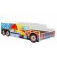Children's bed Riko with mattress 146 cm x 74 cm x 38 cm, monster truck