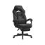 Fotel gamingowy SONGMICS OBG77BR z podnóżkiem, 70 × 122–134 × 70 cm