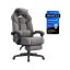 Fotel gamingowy SONGMICS OBG77BR z podnóżkiem, 72,4 × 69,7 × 121-133 cm
