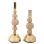 Bolly candlesticks, 2 pcs, Ø 10 × 24–29.5 cm